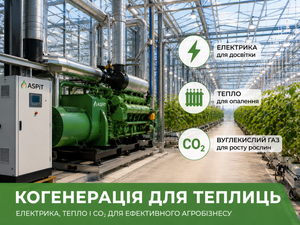 когенерація для теплиць